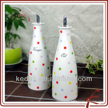 China Factory Wholesale Ceramic Porcelain Olive Oil And Vinegar Bottle